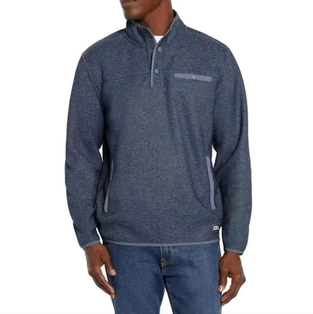 Eddie Bauer Men's Sweater Fleece  H. Lt Harbor Blue